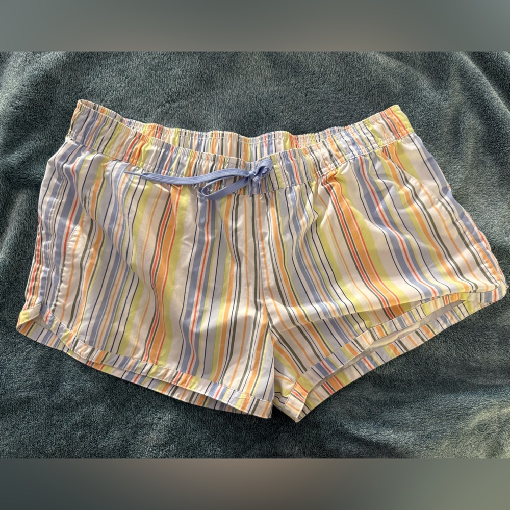 prAna Shorts Womens XL Mariya Striped Multi Stripes Swim Beach Outdoor Hybrid - Picture 4 of 13